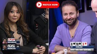 Daniel Negreanu joins Phil Hellmuth Maria Ho, Esfandiari, Laak, ElkY  - Poker Livestream Cash Game