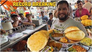 Record Breaking  Indian Street Food LEGEND  Premji Chole Bhature, Pure Amritsari Punjabi Thali 