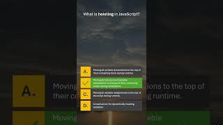 #TestYourJavaScript  17 / 100 JavaScript MCQ & Answer #javascript #programming #coding #procademy