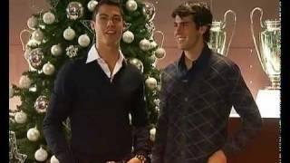 Cristiano Ronaldo & Kaká's funny greeting