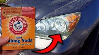 Will BAKING SODA clean your FOGGY HEADLIGHTS?