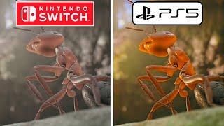 Empire of the Ants PS5 vs Nintendo Switch Graphics Comparison