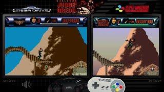 Judge Dredd - Mega Drive/Genesis & SNES - Comparison (preview)