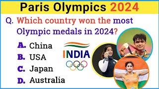 Paris Olympics 2024 GK | Olympics Current Affairs | Sports GK | Sports Current Affairs GK