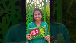 Dark matcha #kitkat claims to have antioxidants from matcha green tea #bitter #chocolate #green