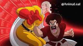 Mr Satan VS Saitama (One Punch-Man vs Dragon Ball animation)