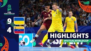 Ukraine v Venezuela | FIFA Futsal World Cup 2024 | Quarter-finals | Highlights