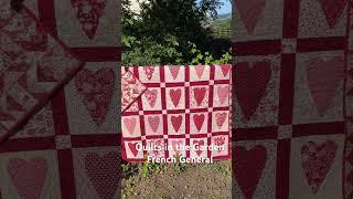 #modafabrics #fabric #quilts #quiltsofinstagram French General quilts in my garden!