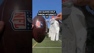 THROWING WITH GLOVES  #football #qb