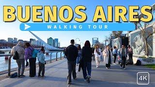 Buenos Aires 4K Walking Tour | Recoleta, Palermo, Belgrano, San Telmo & more | Argentina