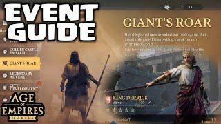 Age of Empires mobile - king Derek Giant's Roar event guide | Free maxed legendary hero