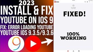 [NEW] Fix Error Loading Tap to Retry YouTube iPad / iPhone | Fix YouTube iOS 9.3.5 / 9.3.6 | 2023