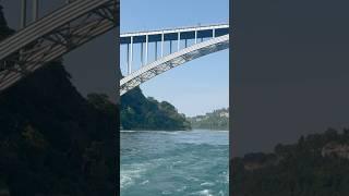 Up-close view of Rainbow Bridge linking the cities of Niagara Falls in Canada and the USA!