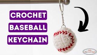 How to: Easy CROCHET Baseball Keychain Pattern