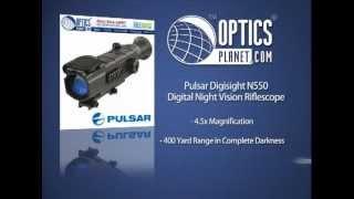 Pulsar Digisight N550 Digitial Night Vision Riflescope - OpticsPlanet.com