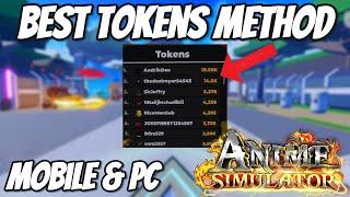 BEST TOURNAMENT TOKENS METHOD IN ANIME SIMULATOR | MOBILE & PC