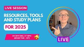 English Resources, Tools and Study Plans for 2025