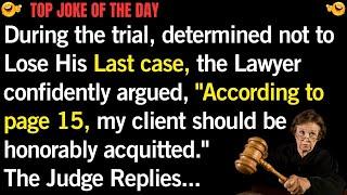  Joke of the day I The lawyer, maintaining his calm demeanor, #funnyjokes