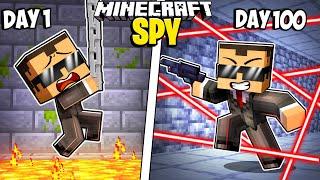 I Survived 100 Days as a SPY in Minecraft