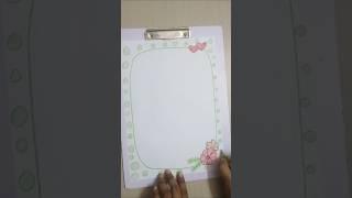 Simple Project Boarder Design #viral #beautiful #creative #trending #shorts #easy-Learning Pro