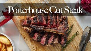 Cooking the BIGGEST STEAK CUT: Porterhouse Cut Steak #SHORTS