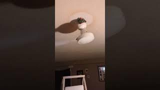 Dangerous ceiling fan situation Part 2 #ceilingfan #dangerous #electricity #wobbling