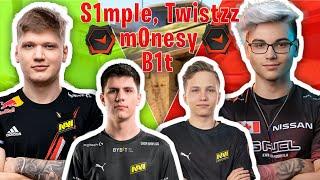 S1mple with b1t, Twistzz and m0nesy ( FPL CSGO Stream Battles )