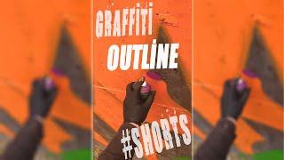 Graffiti - HAK GRAFF | Bombing Purple Outline #shorts #graffiti #graffitibombing