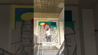 ГРАФФИТИ магия | GRAFFITI magic | рисую граффити персонажа | Перенос рисунка на стену | Spray paint