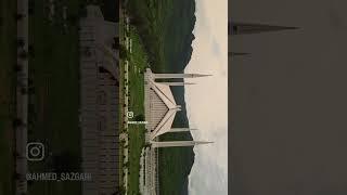 Faisal Mosque Islamabad.    #islamabad #faisalmosque #dji #droneshort #capital #beauty