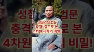 중도로 본 4차원 세계의 비밀! #부처님 #부처님말씀 #성철스님