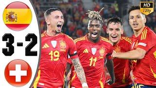 Spain vs Switzerland 3-2 Highlights & All Goals 2024 HD