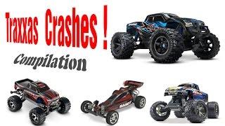 Traxxas electric RC CAR Crashes compilation