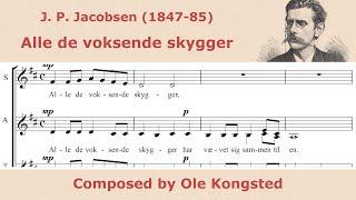 Ole Kongsted - Stemning (Alle de voksende skygger) - for SSAATTBB choir (digital piano)