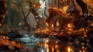 Enchanted Fairy House Autumn  Fantasy Music & Cozy Nature to Make Sleep Tight, Studying, Relaxation