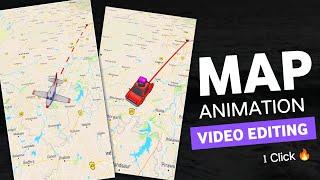 TRAVEL 3D Map Animation Effect Like | Map animation video kaise banaye | Travel map animation