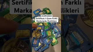 Sertifikalı 1 gram farklı markalarda özellikleri nelerdir? #gramaltın #ons #gold #yatırım