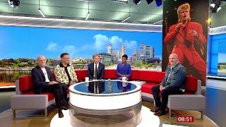 Alan Horne, Carlos Alomar, Woody Woodmansey (David Bowie Convention) On BBC Breakfast [26.07.2024]