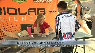 Tucson BMX community holds send-off for Olympian Daleny Vaughn