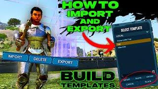 How To IMPORT and EXPORT Templates in Ark Survival Ascended!!! Template Hammer Import Export Guide!!