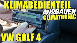 VW GOLF 4 AIR CONDITIONING CONTROL UNIT (CLIMATRONIC) REMOVAL TUTORIAL / INSTRUCTIONS