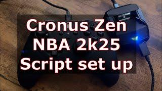 Cronus ZEN Script set up for NBA2k25