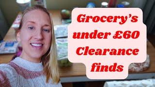 Under £60 grocery shop at Aldi, Asda and Home Bargains. A frugal food shop