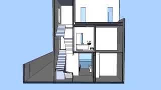 Sketchup model for house in Tel Aviv.
