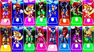 Sonic 3 vs Knuckles vs Shadow vs Sheriff Lablador Tiles Hop EDM Rush 