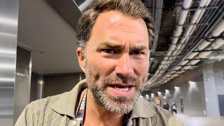 HORRIBLE TO WATCH - Eddie Hearn REACTS to Mike Tyson vs Jake Paul & Katie Taylor beating Serrano!