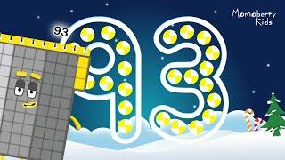 Numberblocks 93 Magic Run Special Christmas - Numberblocks Adventure | Number Counting Go