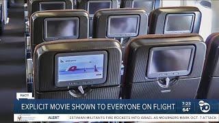 Explicit movie played on every passenger's screen on Qantas flight?