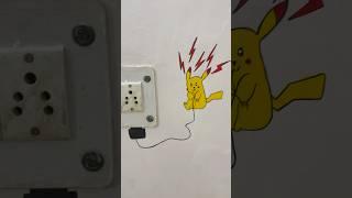 DIY Pokemon wall Art #shorts #youtubeshorts #pokemon #pikachu #kidsvideo #cartoon #diy #kids