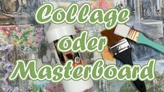 Eine alte Papiertüte wird zur Collage oder doch Masterboard || Craft with me || Upcycling